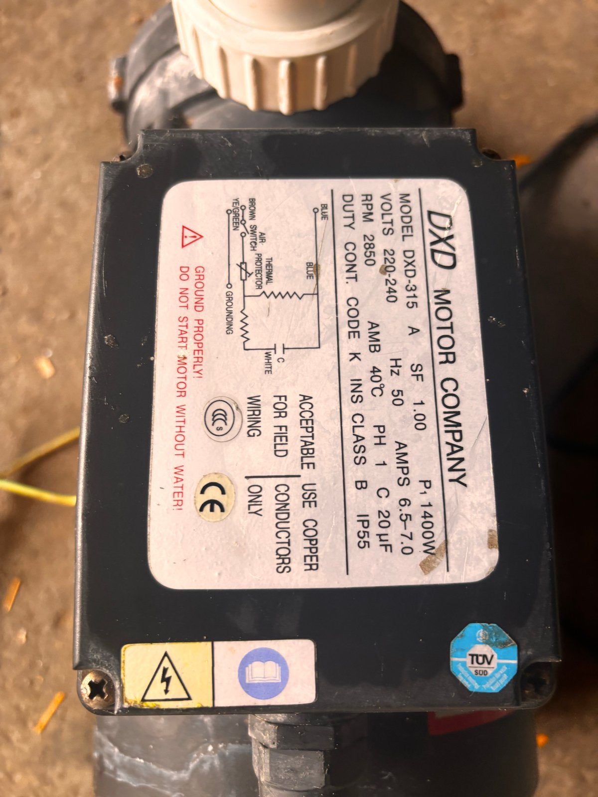 DXD-315 A Motor Company Pomp (1400W) - Per stuk of set, Ophalen, Gebruikt, Elektrisch, Overige typen