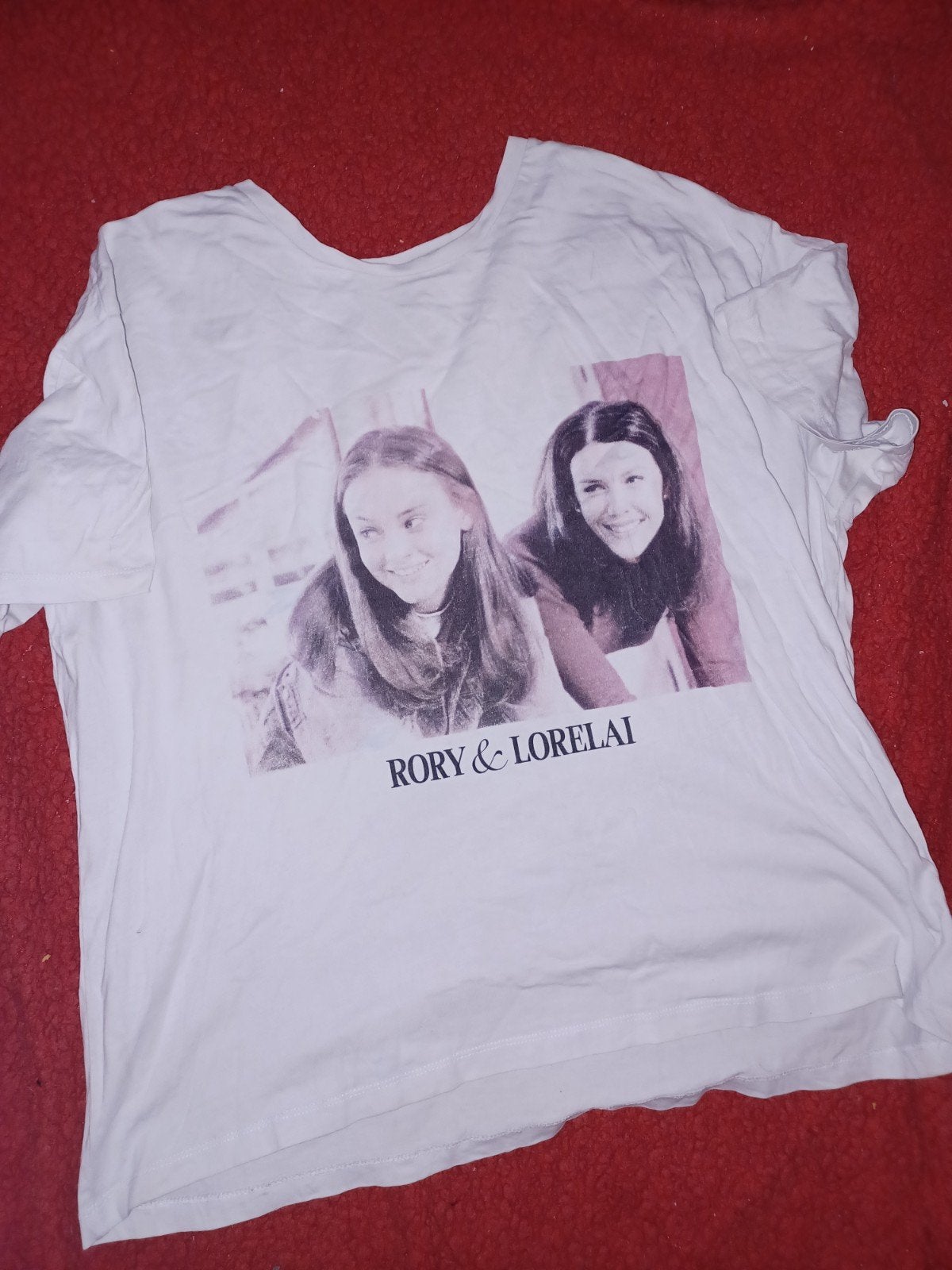 Gilmore Girls T-shirt - Rory & Lorelai - Maat M, Maat 38/40 (M), Wit, Ophalen of Verzenden, Korte mouw