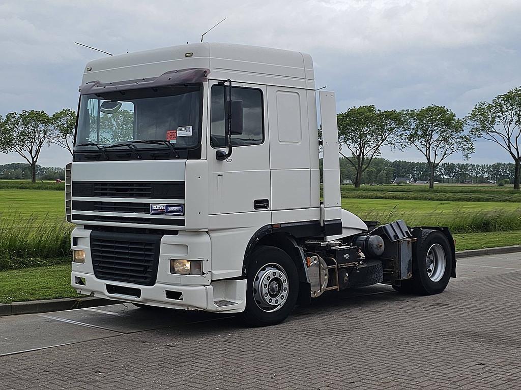 DAF XF 95.380 spacecab euro 2, Auto's, Euro 2, Wit, Standkachel, Bedrijf