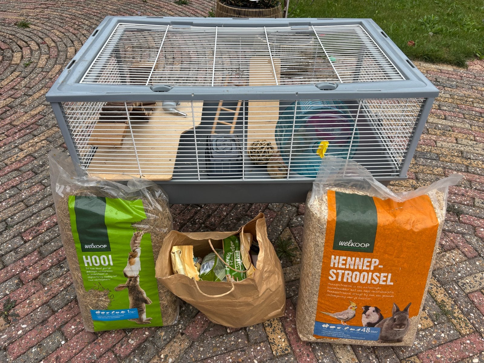 Compleet hamsterhok, Ophalen, Gebruikt, Hok, 75 tot 110 cm
