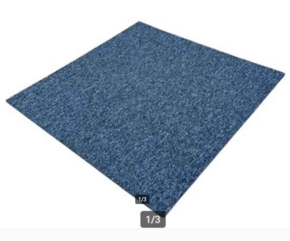 Tapijttegels | key tiles navy | Donkerblauw | 523 | nieuw, 75 m² of meer, Nieuw, Ophalen of Verzenden, Tapijttegels