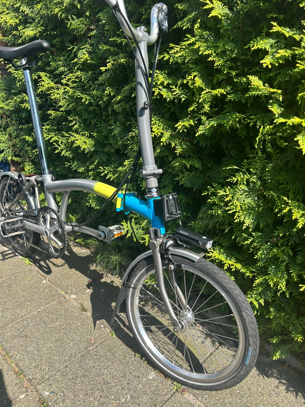Brinpton Superlight(titanium ) 6 speed- zo goed als nieuw!,, Fietsen en Brommers, Fietsen | Vouwfietsen, Ophalen, Brompton, 16 tot 18 inch