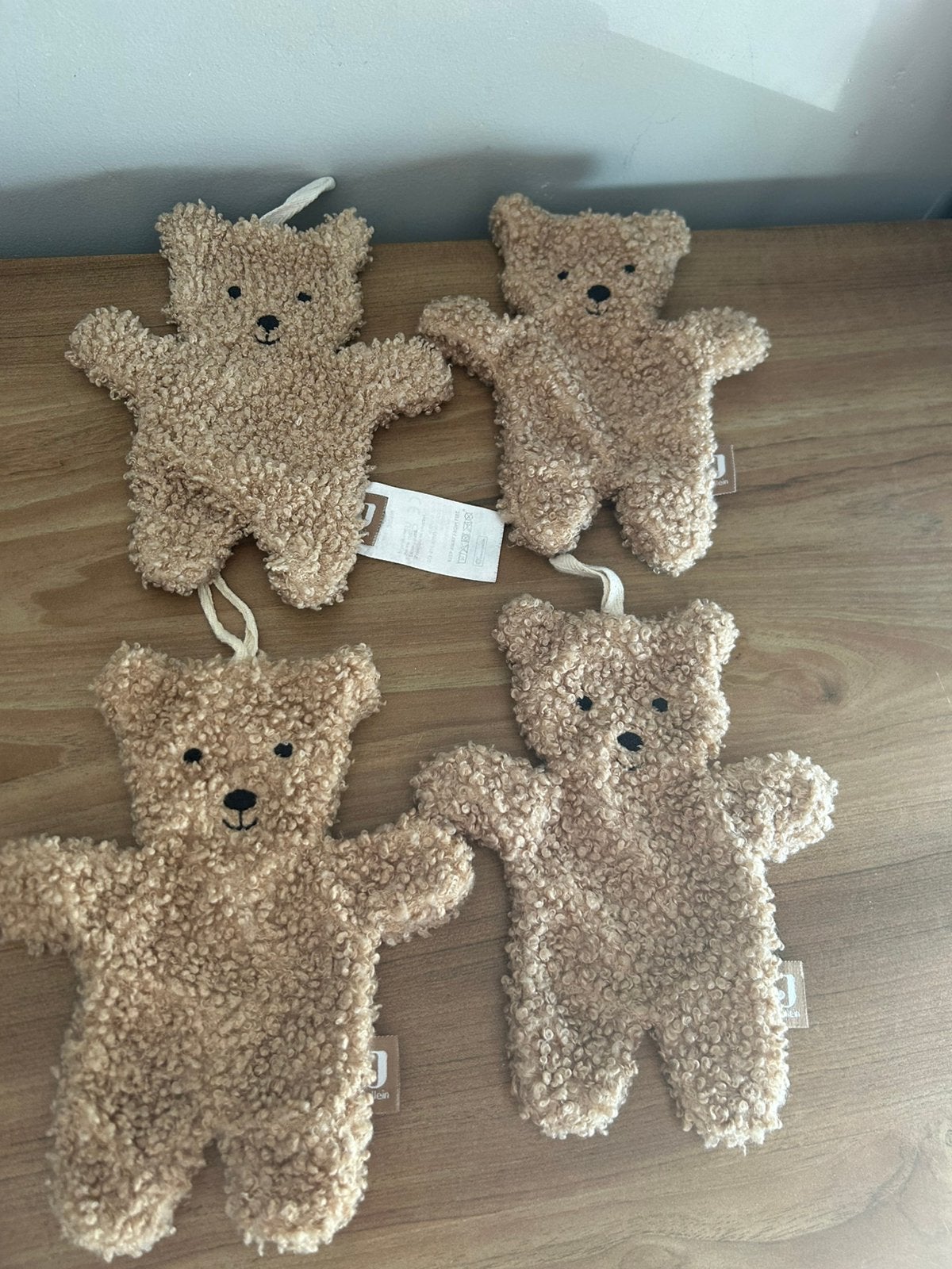 Jollein knuffeldoekjes knuffeldoek knuffel set van 4, Verzenden, Zo goed als nieuw, Overige typen