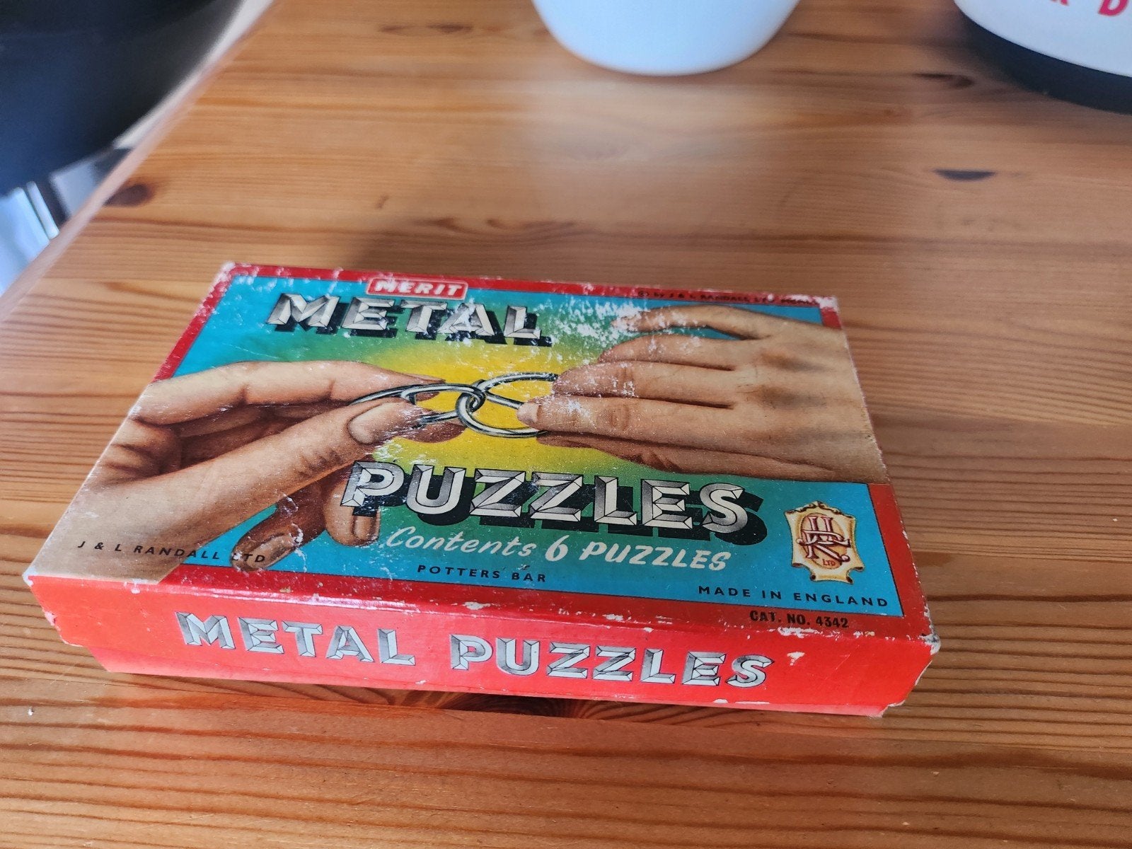 Vintage Metalen Puzzels - Merit (6 puzzels), Ophalen of Verzenden, Gebruikt, Overige typen