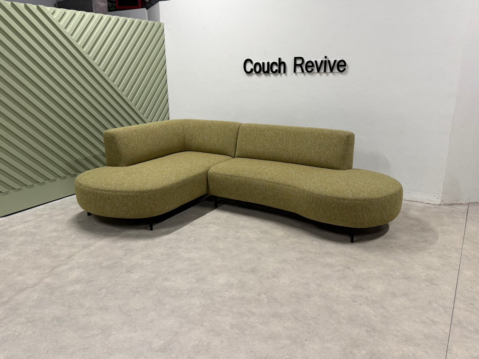 Gele Design Hoekbank 305 x 195 | GRATIS LEVERING, Info@couchrevive.nl, -, Couch Revive, Ophalen of Verzenden