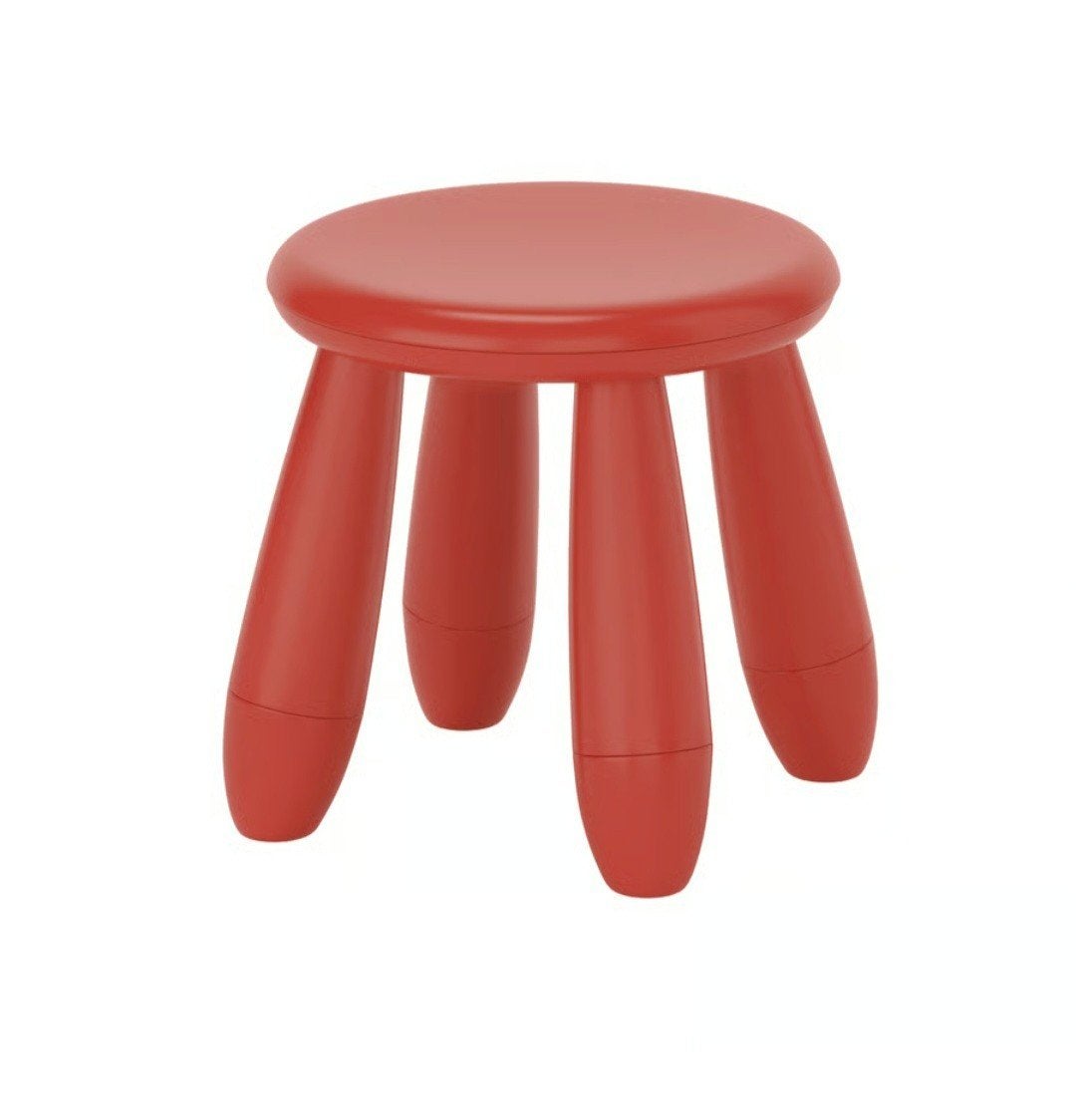 2 Nieuwe IKEA MAMUT krukjes - rood alleen afhalen., Ophalen, Nieuw, Kunststof