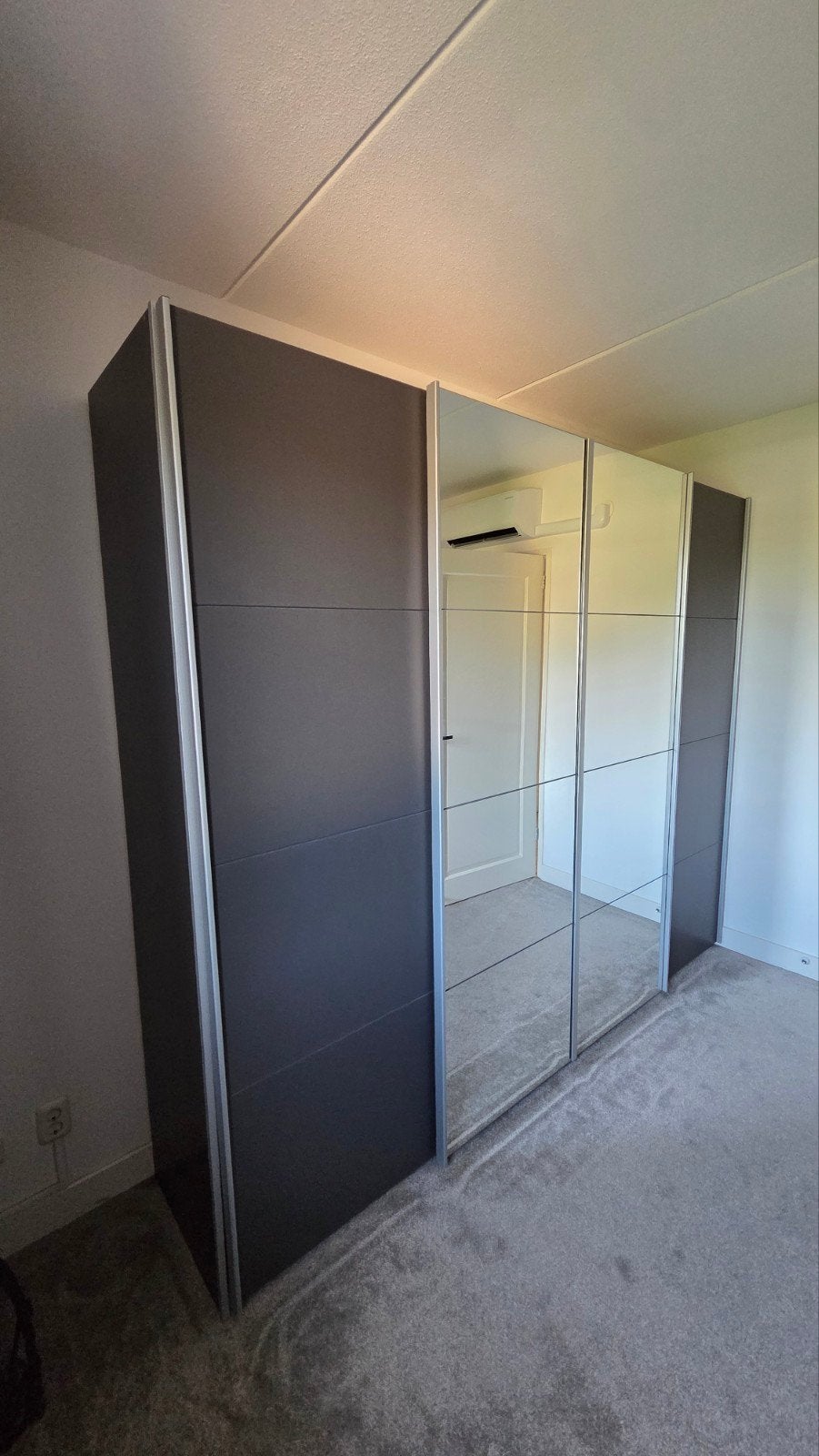 Haco Synchroon schuifdeurkast 315 cm, Ophalen, Gebruikt, 200 cm of meer, Overige houtsoorten