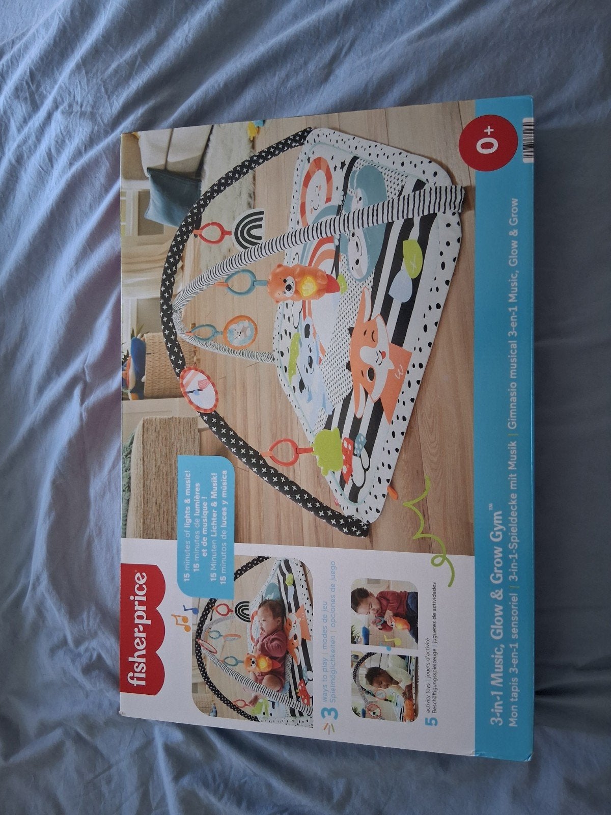 Fisher-Price 3-in-1 Muziek, Glow & Grow Speelgym, Ophalen of Verzenden, Zo goed als nieuw, Speelset, Met licht