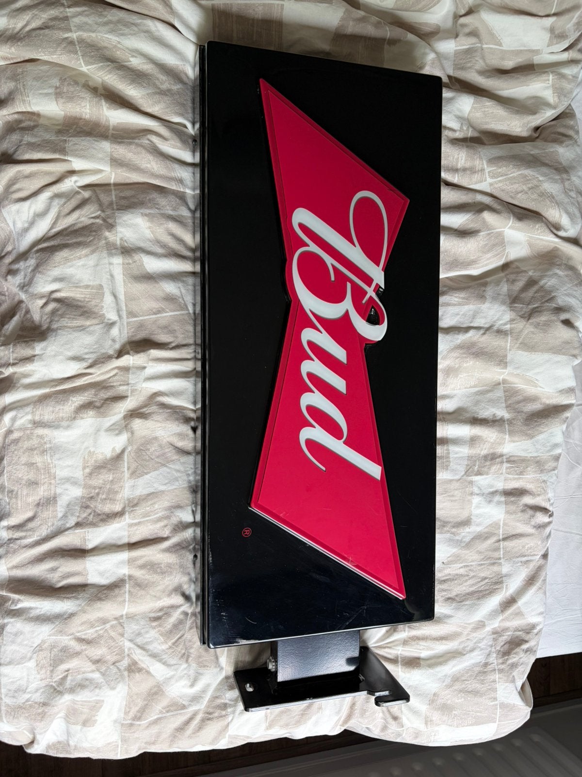Nieuwe Budweiser Bud Lichtbak Unieke Mancave Bar Verlichting, Ophalen, Nieuw, Lichtbak of (neon) lamp
