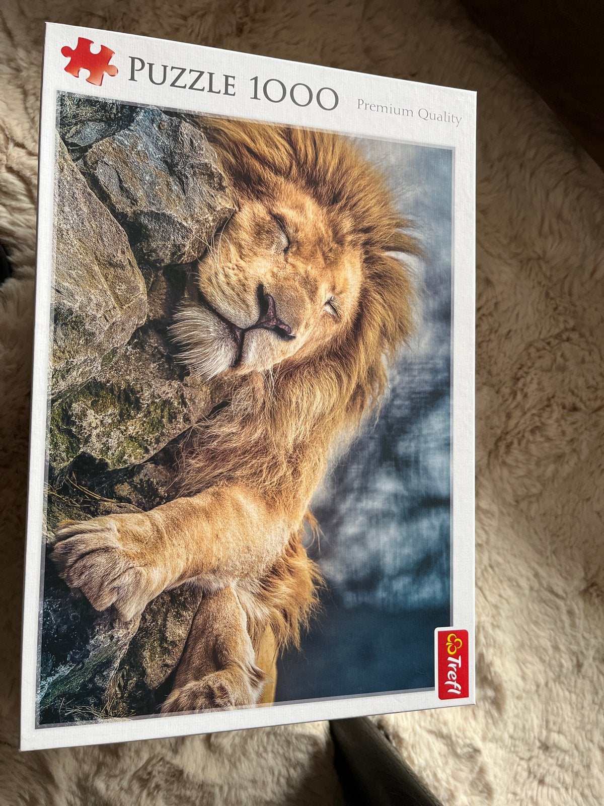 Trefl Legpuzzel 1000 stukjes - Slapende Leeuw, Ophalen of Verzenden, 500 t/m 1500 stukjes, Zo goed als nieuw, Legpuzzel