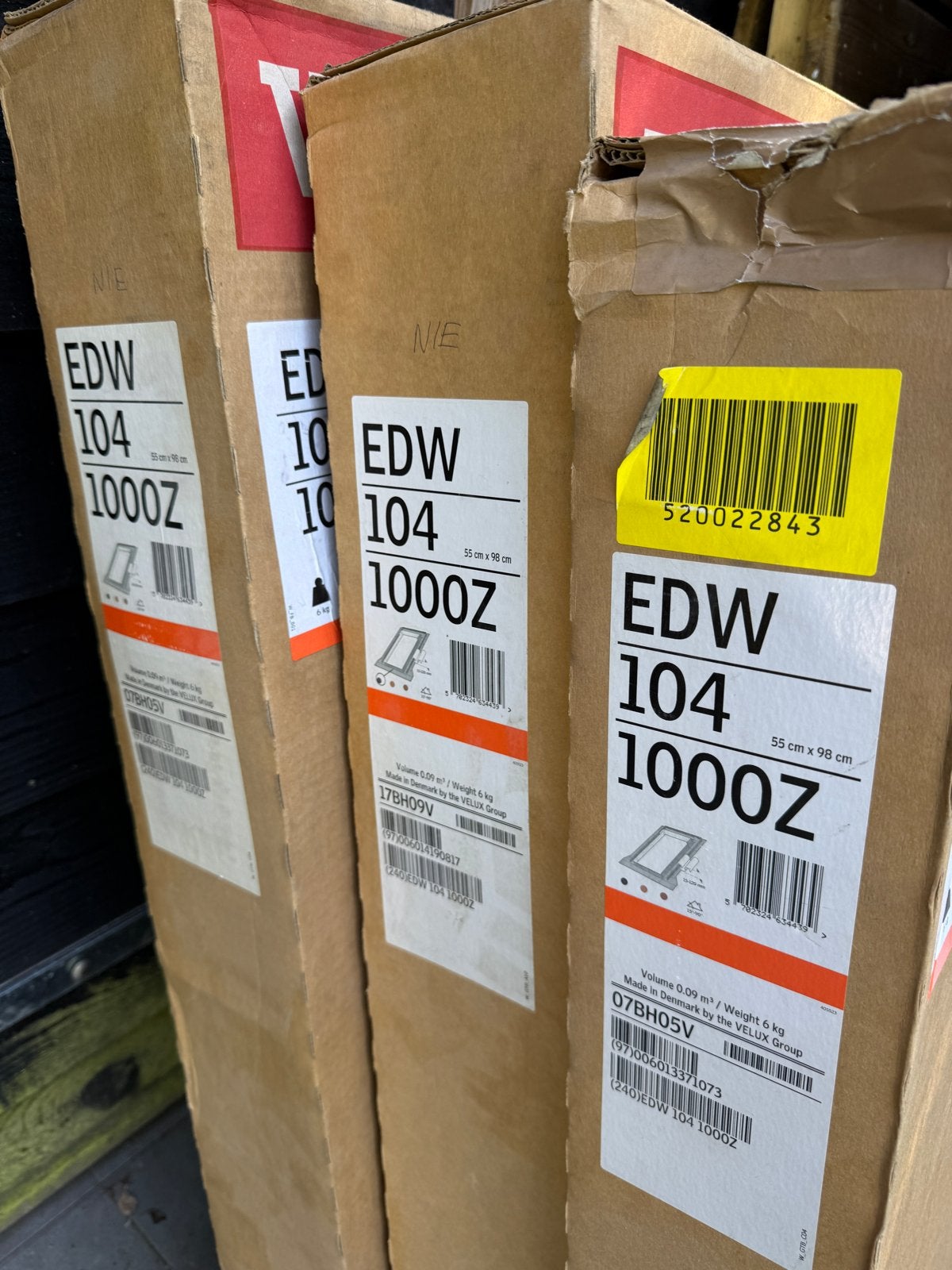 3x VELUX EDW 104 1000Z Gootstuk – Nieuw, Ophalen, Minder dan 80 cm, 80 tot 120 cm, Nieuw