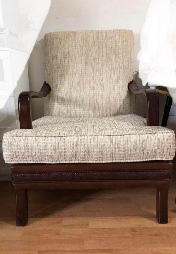Antieke Vintage Fauteuil (Z.G.A.N), Huis en Inrichting, Banken | Sofa's en Chaises Longues, Zo goed als nieuw, Eenpersoons, Minder dan 150 cm