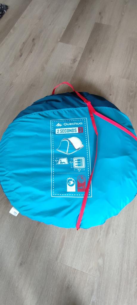 Pop-up tent Quechua 2 Seconds, 3 persoons, Caravans en Kamperen, Tenten, Ophalen, Tot en met 2