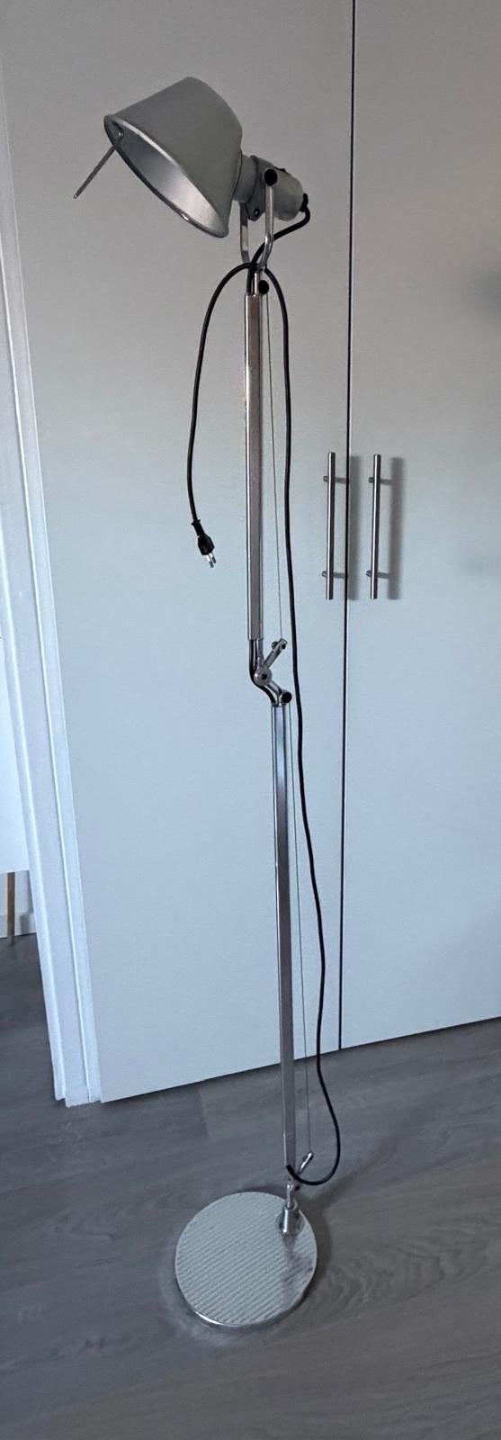Artemide Tolomeo Mega Vloerlamp - Aluminium, Huis en Inrichting, Ophalen, Gebruikt, E27 (groot), Metaal