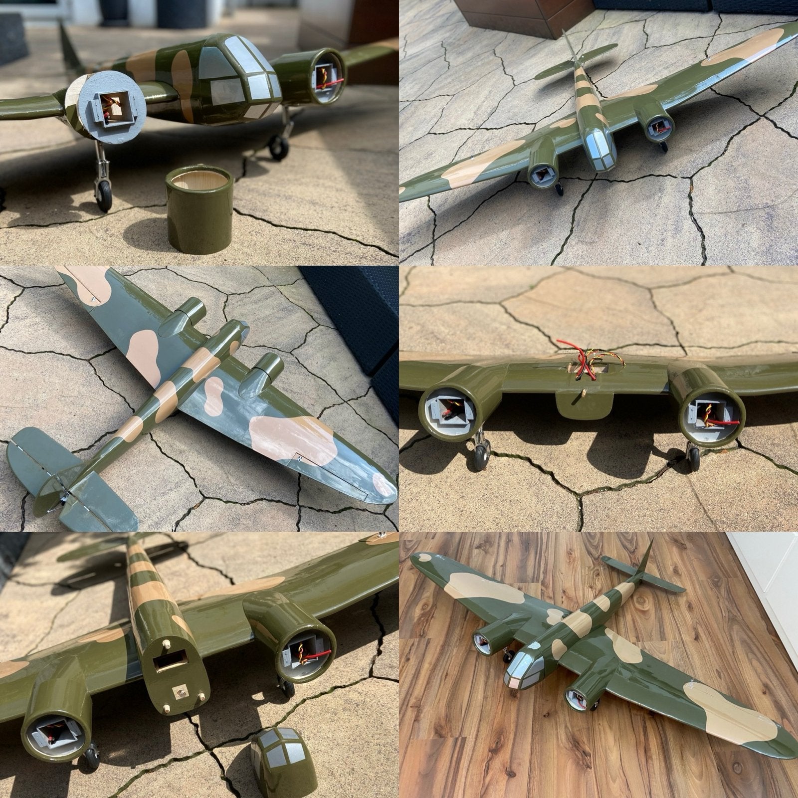 Gerestaureerde Balsacraft Bristol Blenheim RC Vliegtuig, Ophalen, Zo goed als nieuw, Overige typen