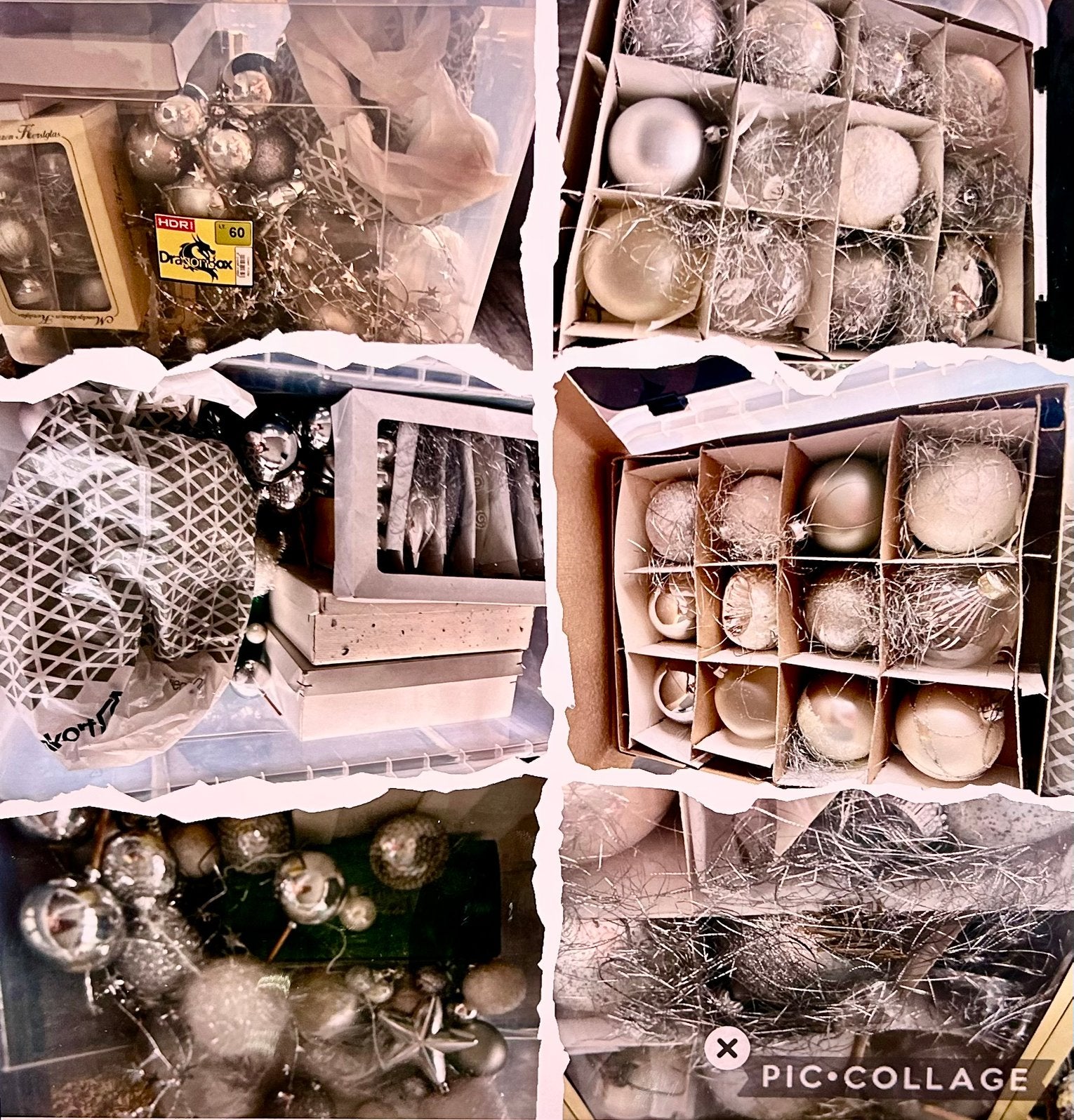 Kerst(boom)versiering zilver, Diversen, Kerst, Ophalen of Verzenden