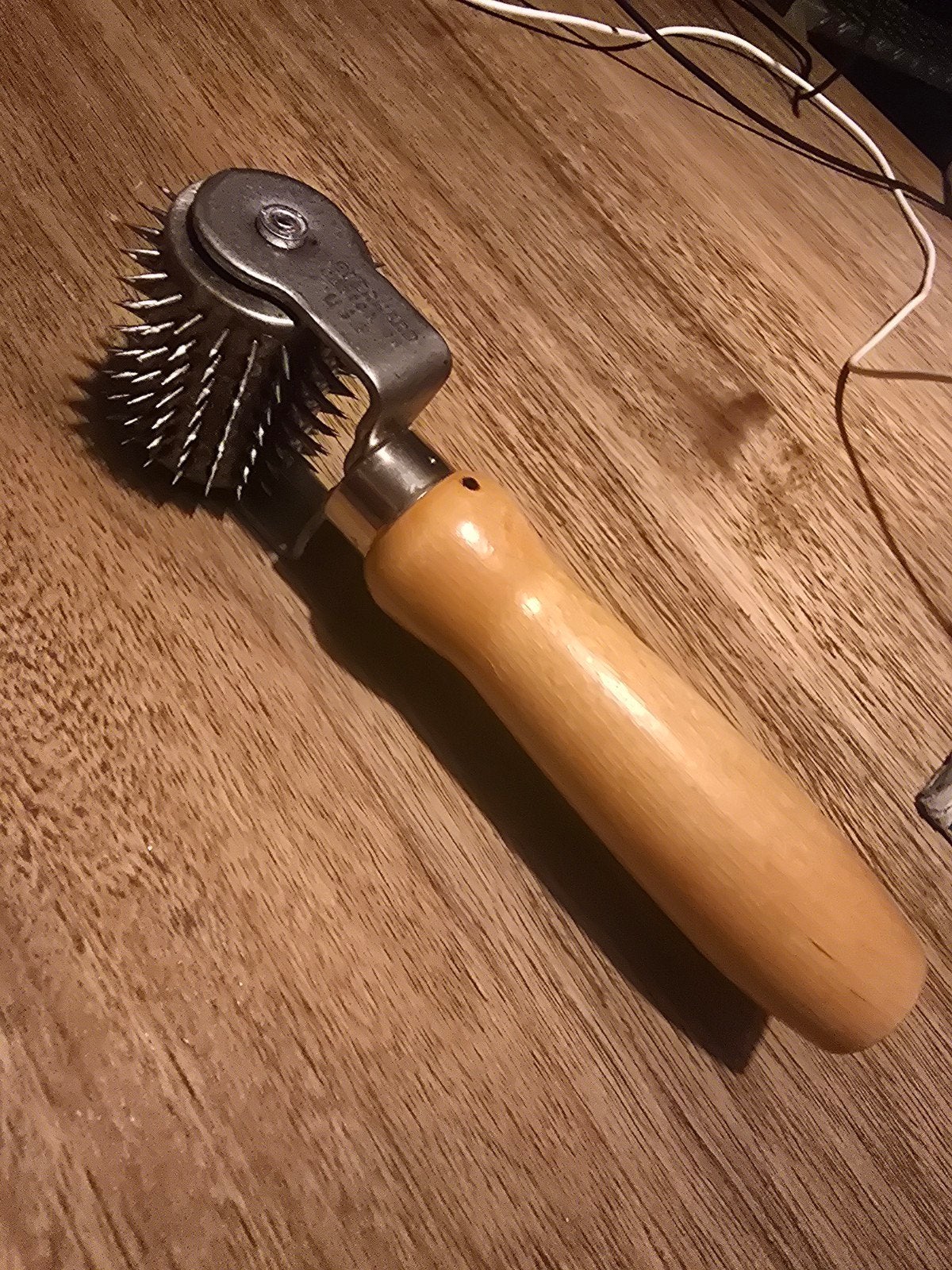 Everhard Stekelvarken Roller - Vintage Leerbewerking Tool, Ophalen of Verzenden