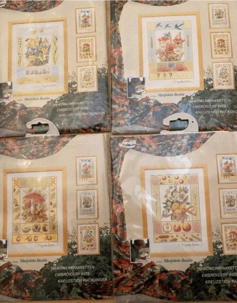 BORDUURSERIE LANARTE M. BASTIN 4 JAARGETIJDEN, Verzenden, Nieuw, Handborduren, Borduurpakket