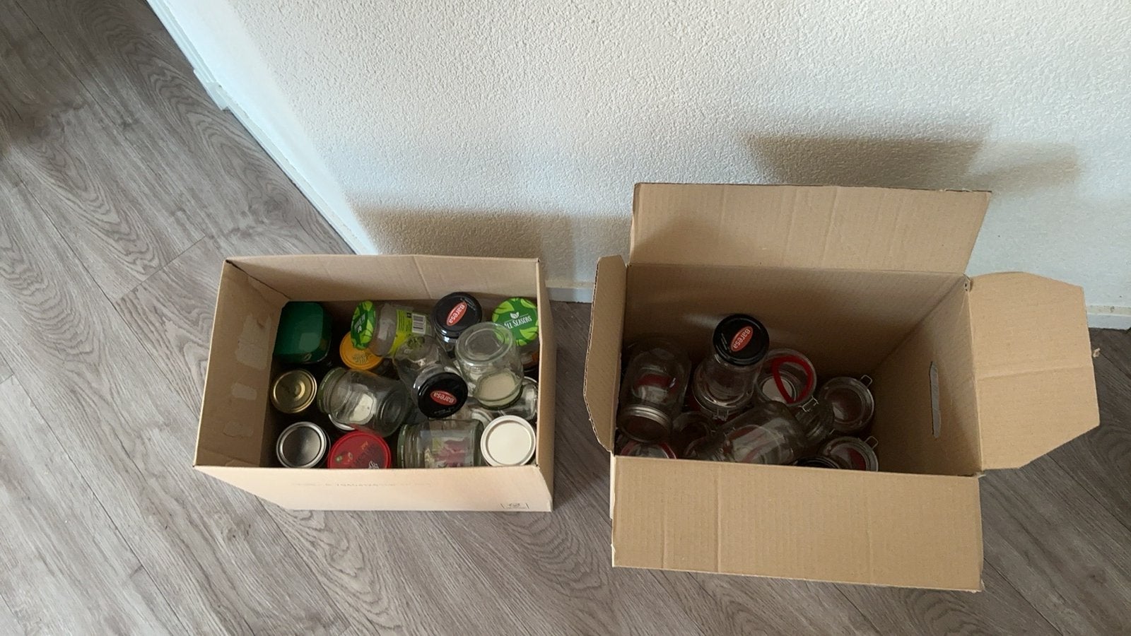 Gratis glazen potjes, Ophalen, Zo goed als nieuw