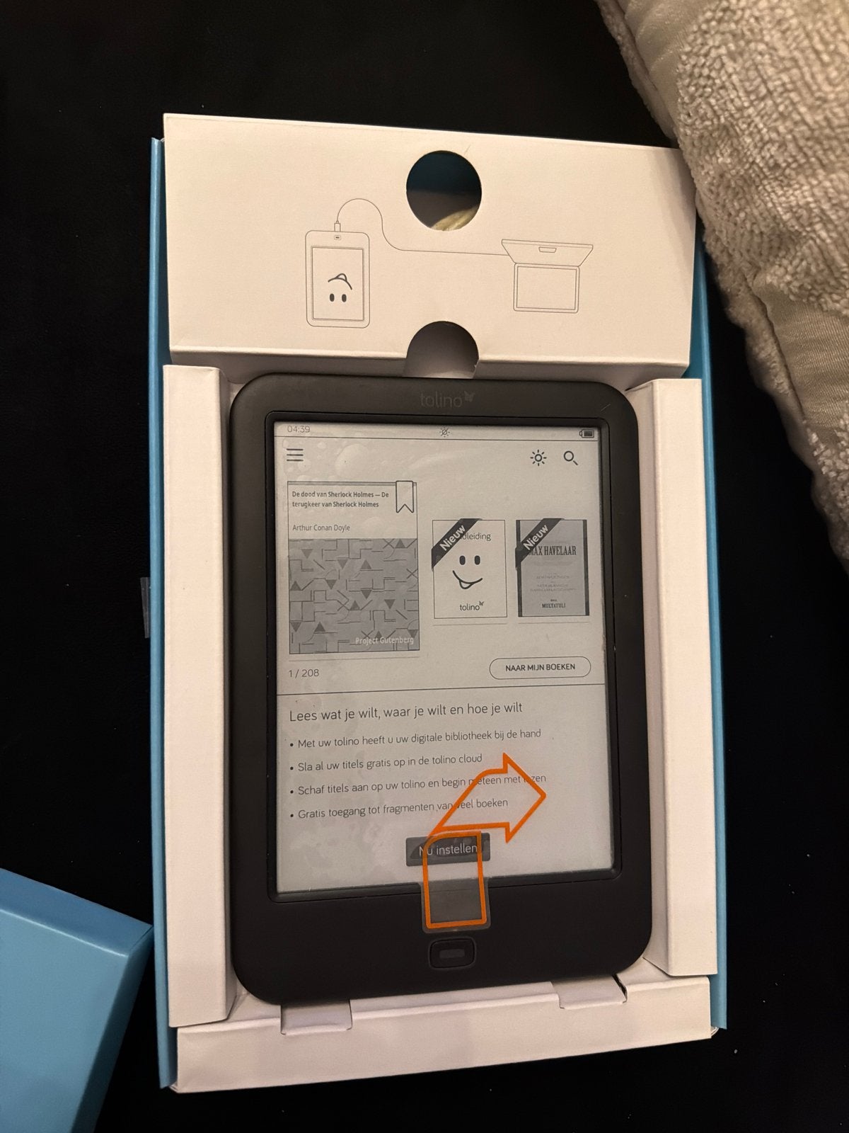 Tolino Shine 2 HD e-reader - net nieuw, Computers en Software, Ophalen, Zo goed als nieuw, 6 inch of minder