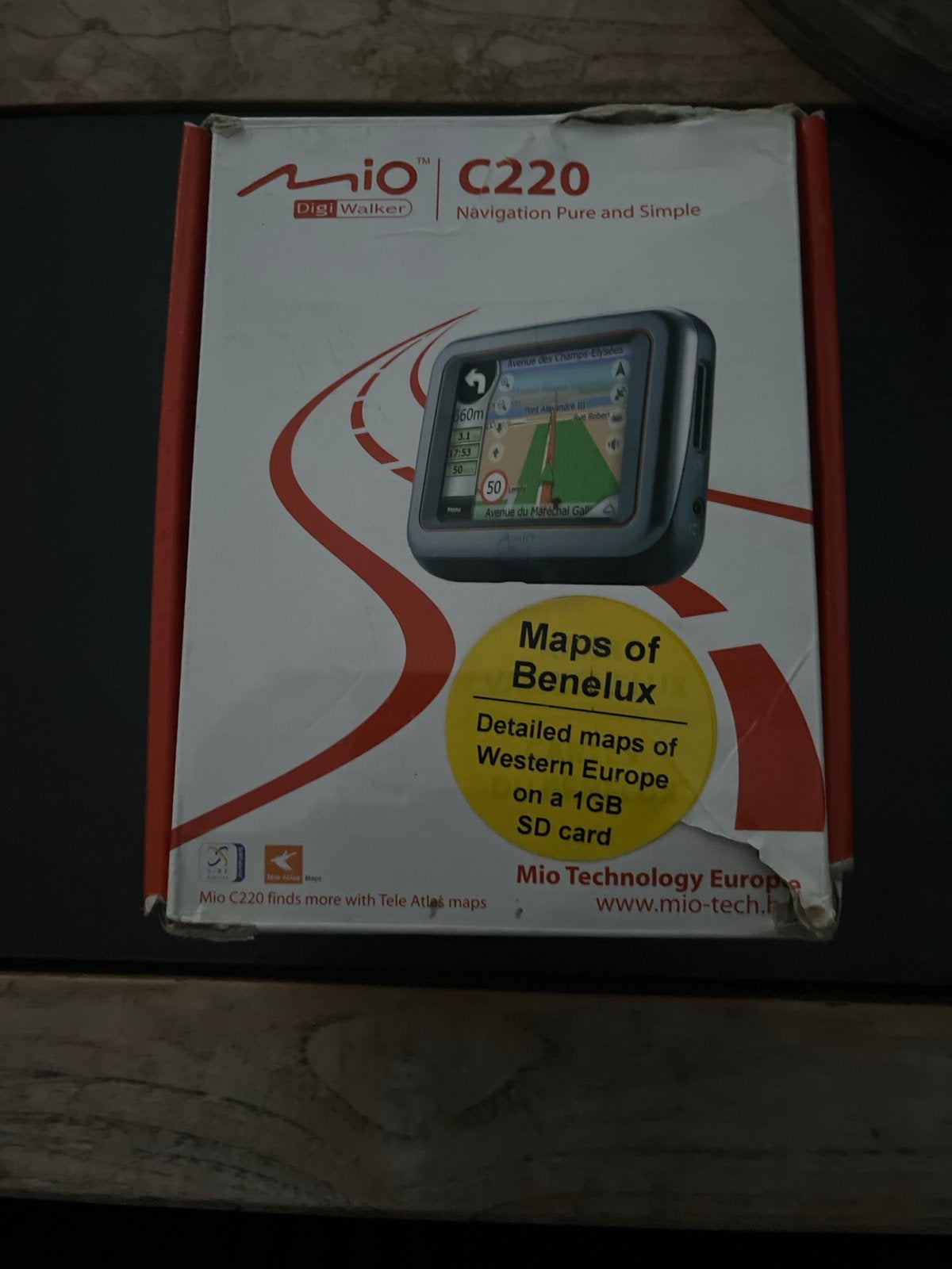 Mio DigiWalker C220 Navigatiesysteem met Benelux kaarten, Ophalen, Gebruikt