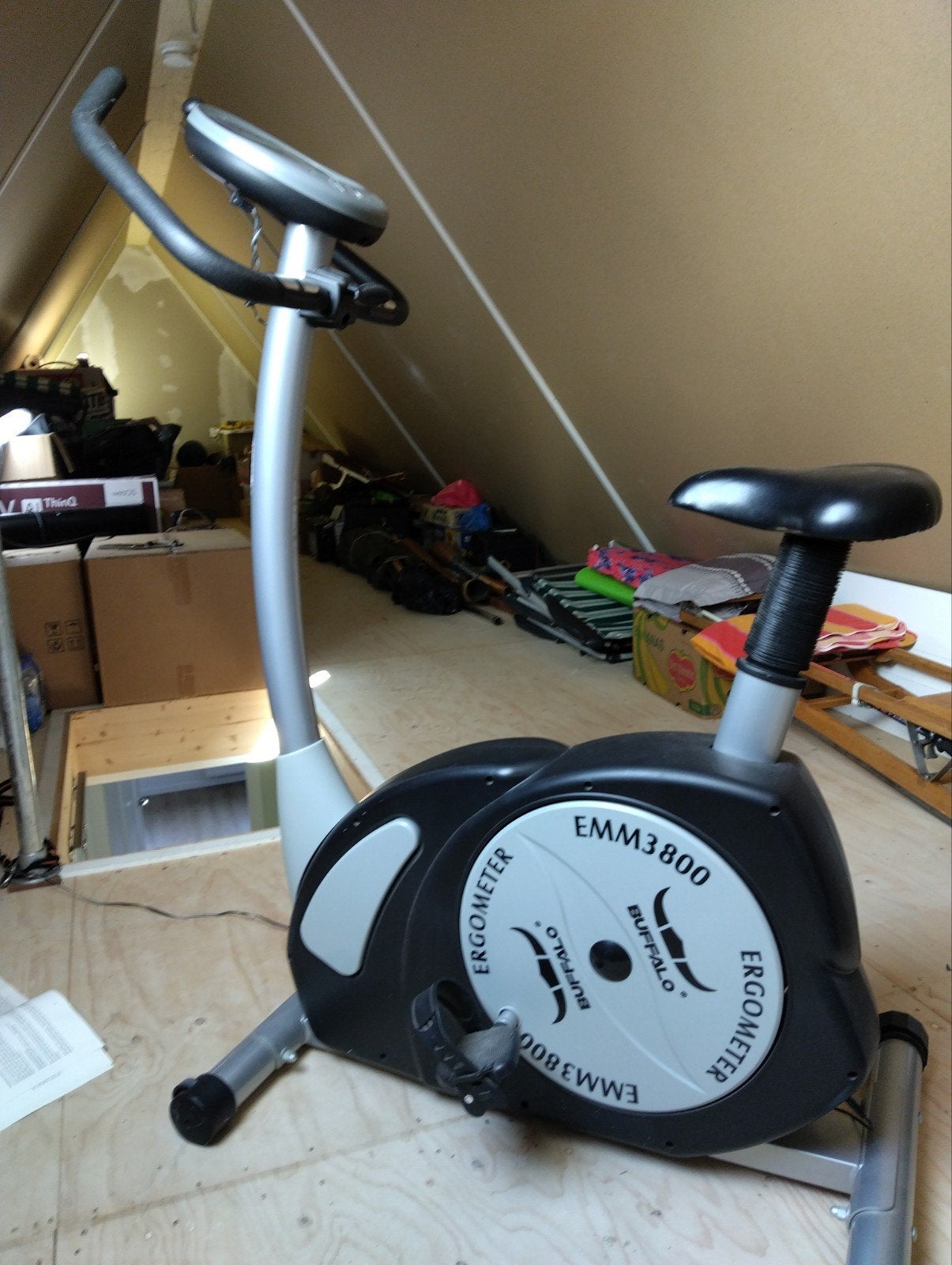 Hometrainer Buffalo EMM3800 - Ergometer met computer, Ophalen, Gebruikt, Metaal, Benen