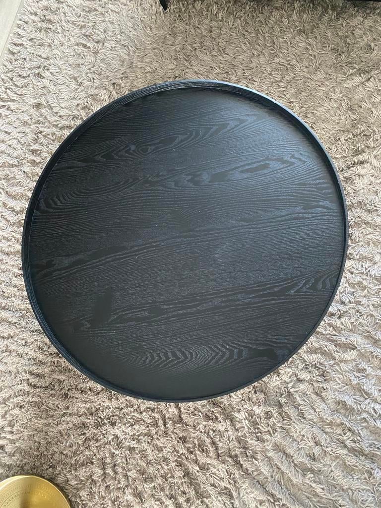 Ronde Wood salontafel, Ophalen of Verzenden, Zo goed als nieuw, Rond, Hout