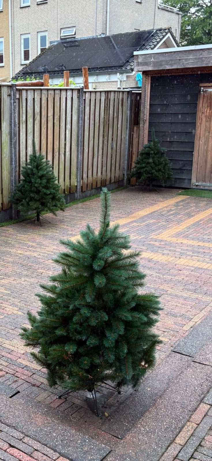 4 mooie kunst kerstbomen, Volle zon, 100 tot 250 cm, Zomer, Overige soorten