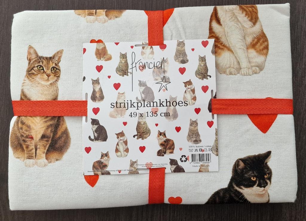 Francien katten & poezen strijkplankhoes 01, Ophalen of Verzenden, Zo goed als nieuw, Meerkleurig