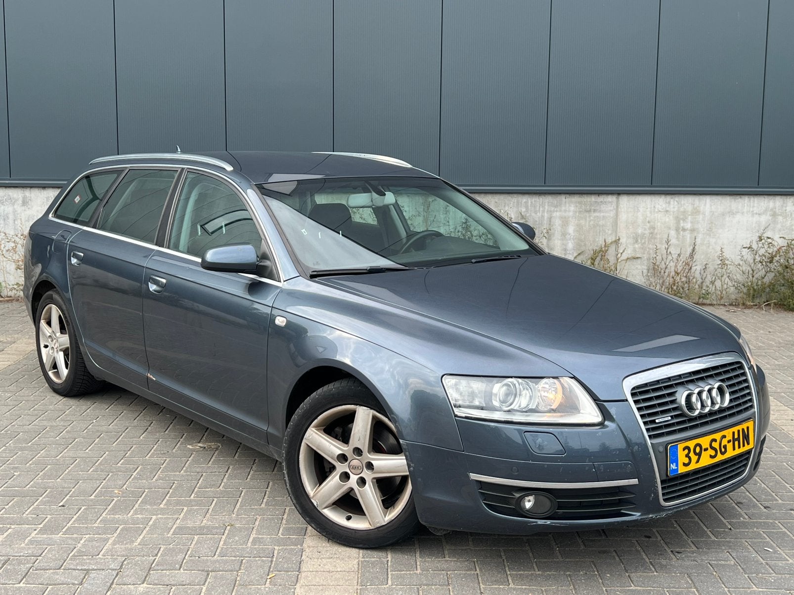 Goedrijdende Blauwe Audi A6 2.4 V6 FSI 177PK Automaat/APK/AC, Automaat, Stof, 1800 kg, Blauw