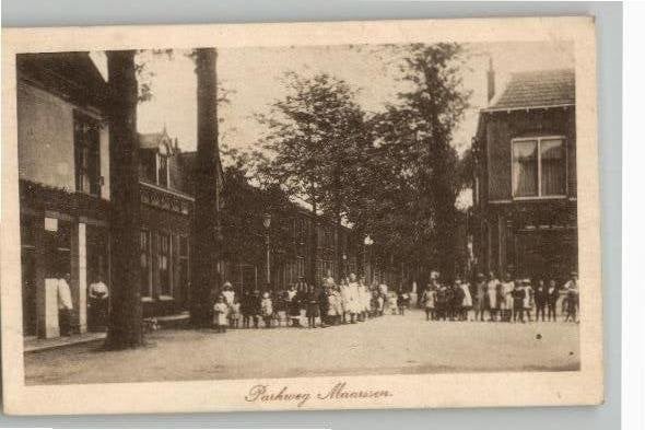 Maarssen parkweg veel kinderen uitg J. Goetheer, Verzenden, Voor 1920, Gelopen, Utrecht