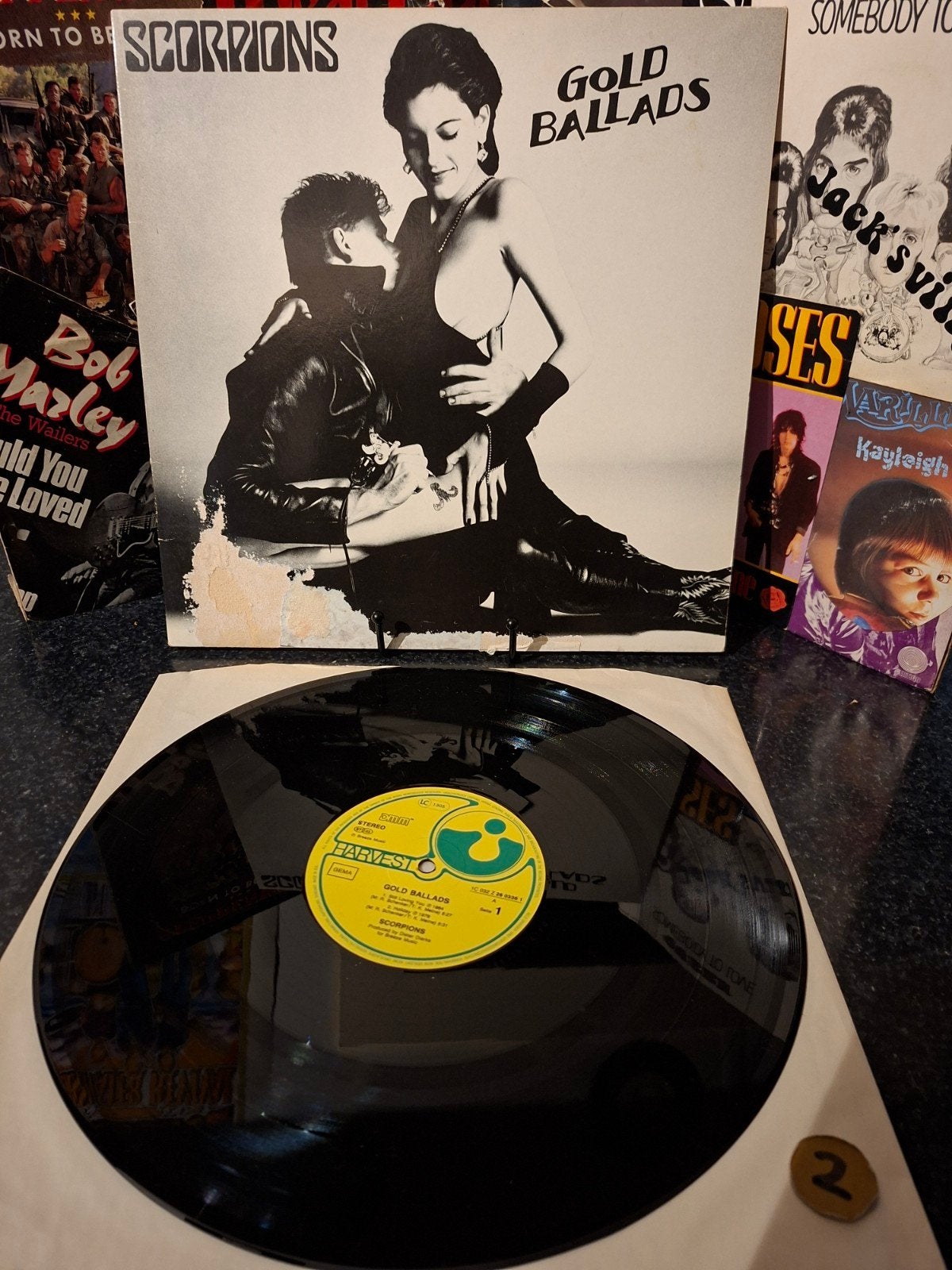 Scorpions - Gold Ballads LP (Harvest Records) 1984/2, LP, Gebruikt, Hard Rock, Overige formaten