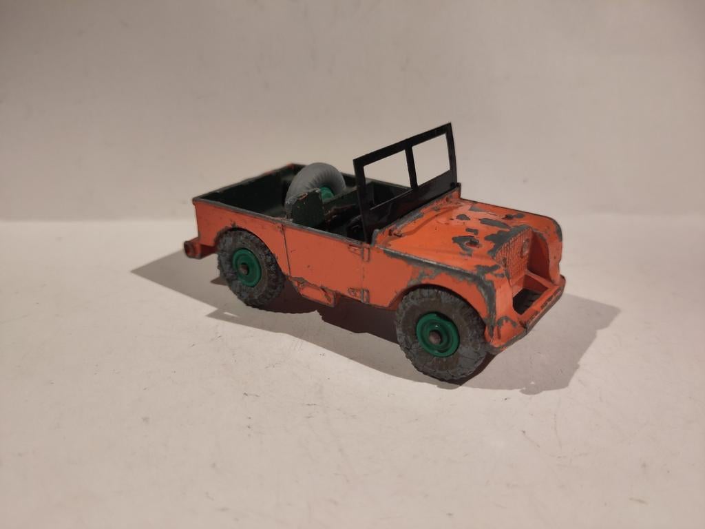 Dinky Toys No. 340 Land Rover Series 1 80" plastic velgen, Ophalen of Verzenden, Gebruikt, Auto, Dinky Toys