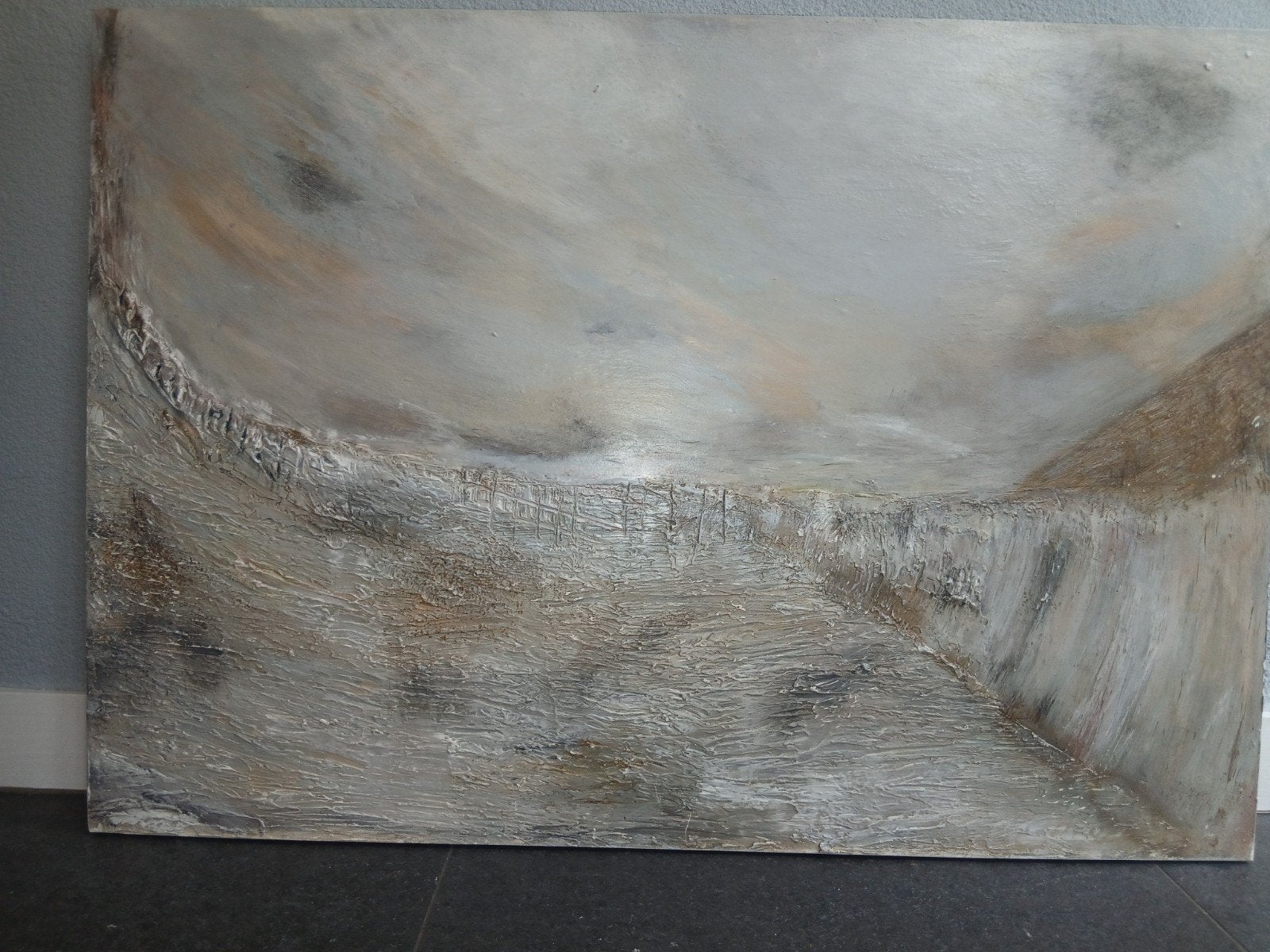 Nieuw handgemaact abstract schilderij met structuur, Antiek en Kunst, Kunst | Schilderijen | Abstract, Ophalen