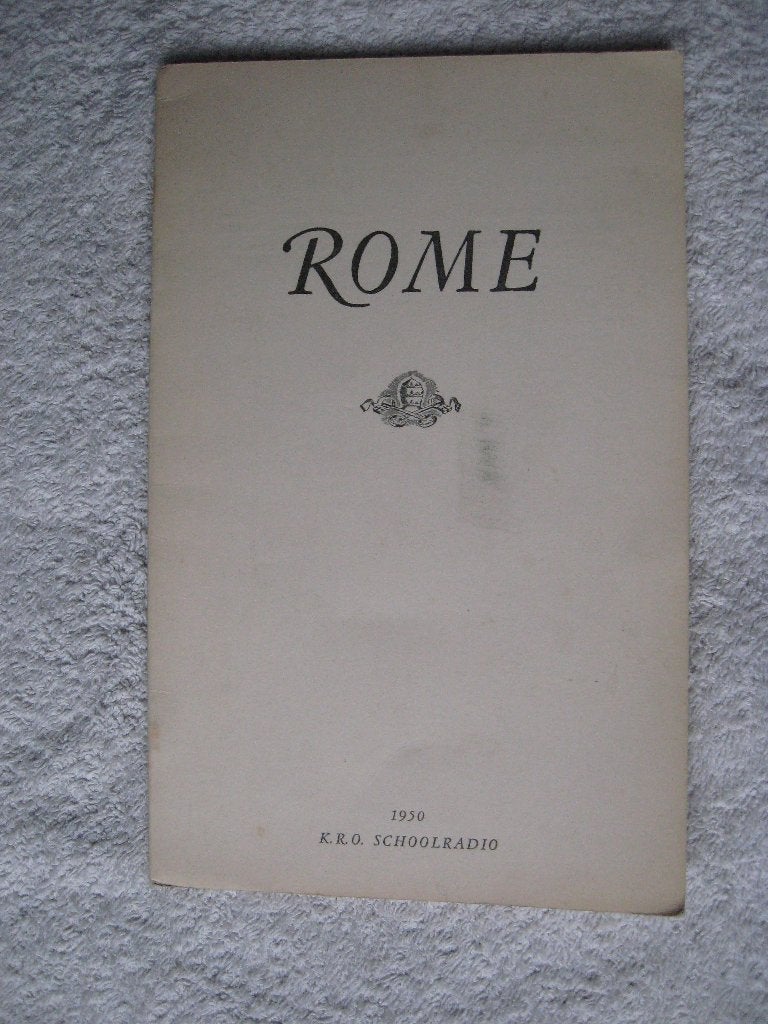 K.R.O. Schooldradio - boekje ROME (van 1950), Antiek en Kunst, Ophalen of Verzenden