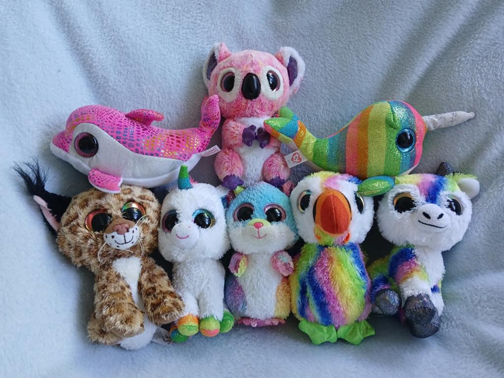 Ty beanie boo knuffels 15 cm Sparkles Nori Pixy Rodney Kacey, Gebruikt, Overige karakters, Overige typen, Ophalen of Verzenden