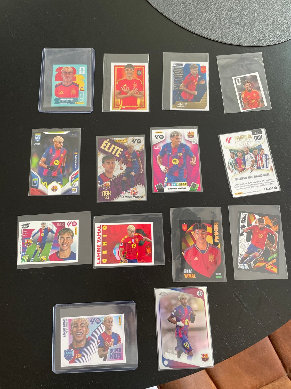 Lamine Yamal Voetbalplaatjes Collectie - Diverse Panini, Ophalen of Verzenden, Zo goed als nieuw, Meerdere plaatjes