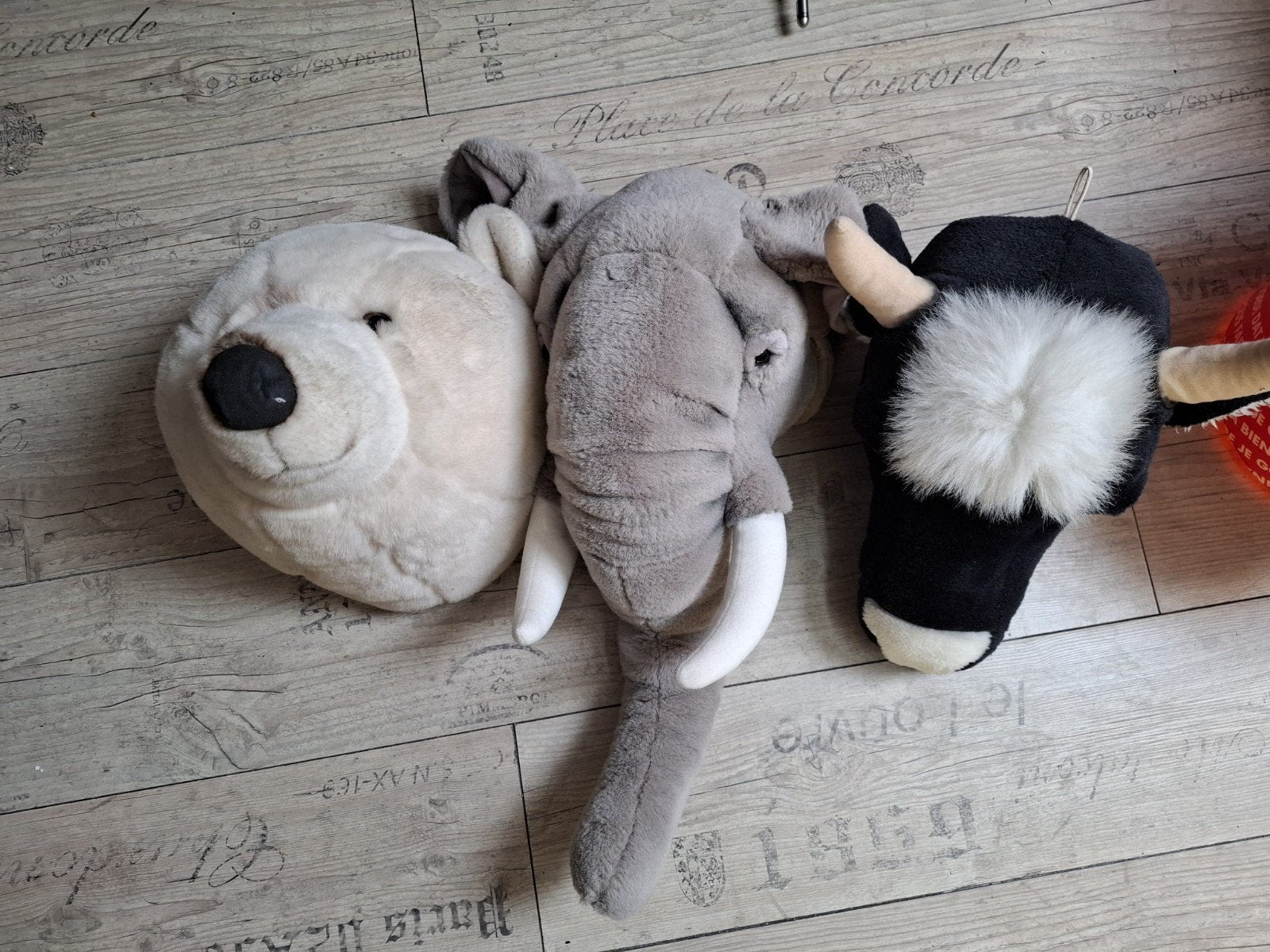 Dieren koppen om op te hangen, Kinderen en Baby's, Speelgoed | Knuffels en Pluche, Ophalen of Verzenden, Overige typen