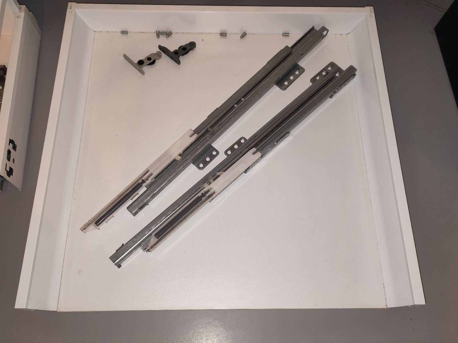 IKEA MAXIMERA lade voor kast 60x60 cm incl. geleiders, Ophalen, Gebruikt, Wit, 50 tot 100 cm