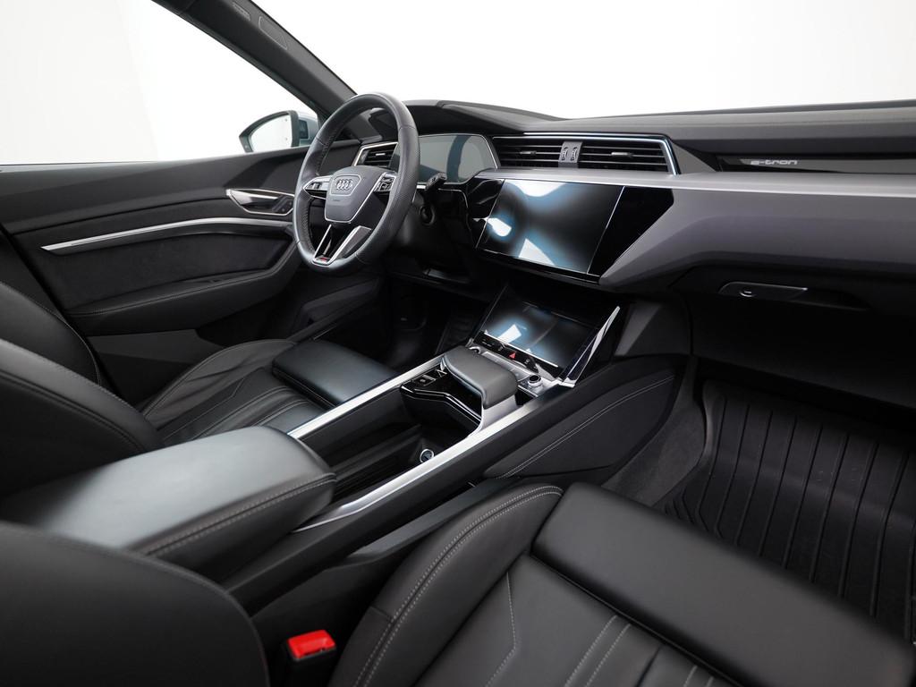 Audi e-tron 55 quattro S edition 95 kWh | Panoramadak | Valc, Auto's, Audi, Automaat, 12 maanden, Zwart, Leder