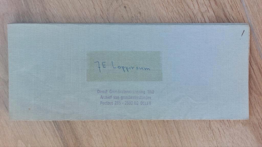 7E Loppersum Zeerijp Ter Post Stedum Stafkaart uit 1982, Topografische Dienst Nederland, Ophalen of Verzenden, 1800 tot 2000, Nederland
