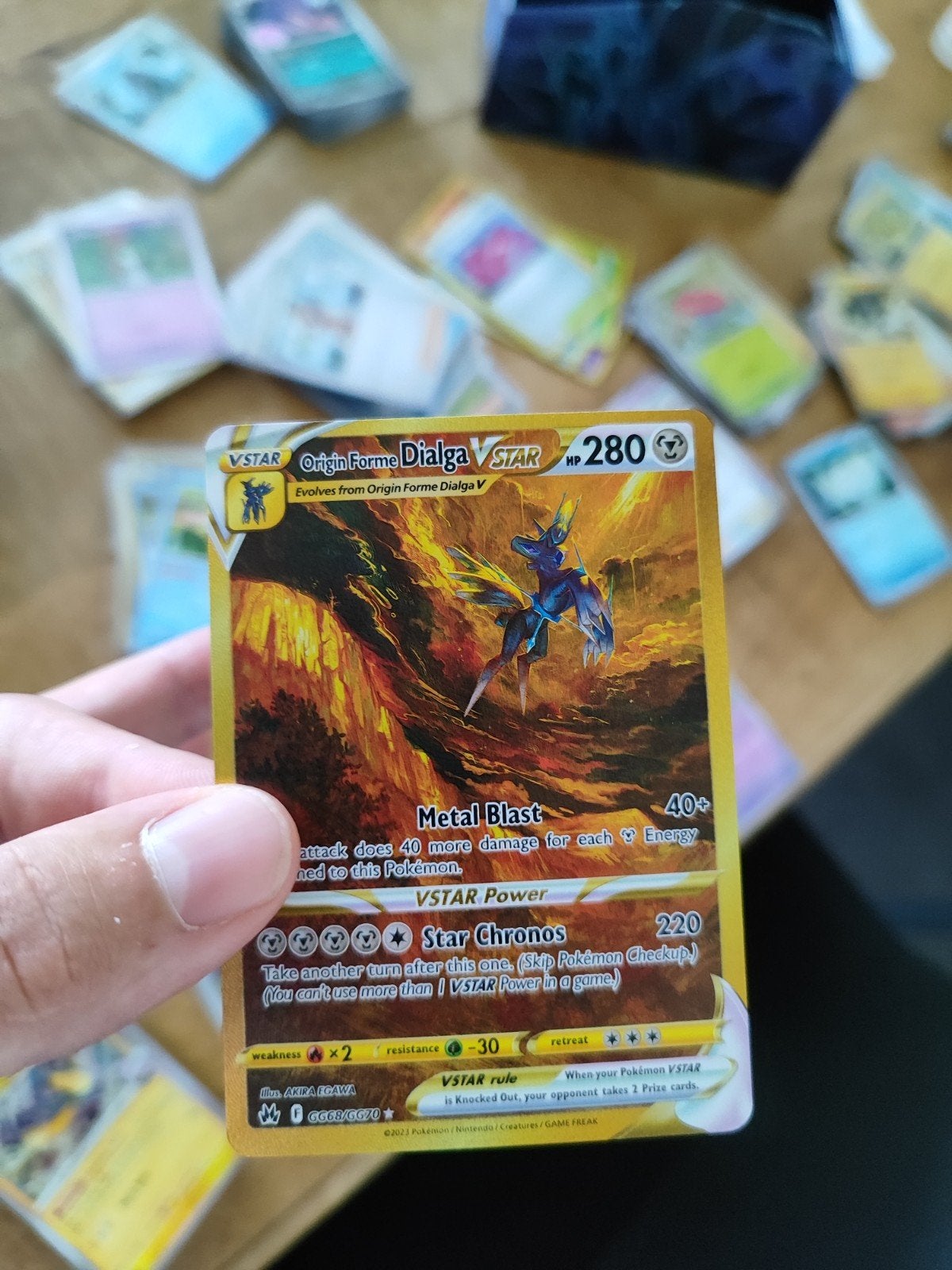 Origin Forme Dialga VSTAR  - Near Mint, Hobby en Vrije tijd, Ophalen of Verzenden, Zo goed als nieuw