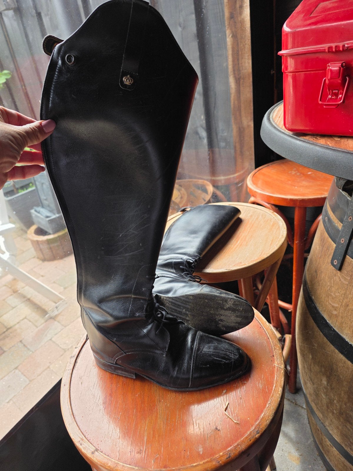 Paard rijlaarzen, Dieren en Toebehoren, Paardrijkleding, Ophalen, Dressuur, Schoeisel