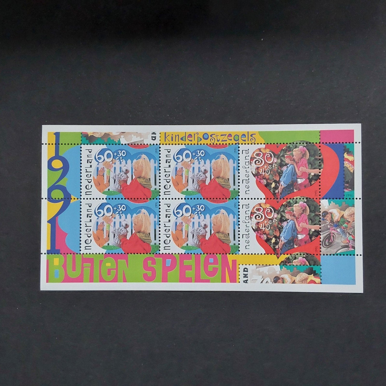 Nederland Kinderpostzegels 1991 - Buiten Spelen, Postzegels en Munten, Postzegels | Nederland, Verzenden, Na 1940, Postfris