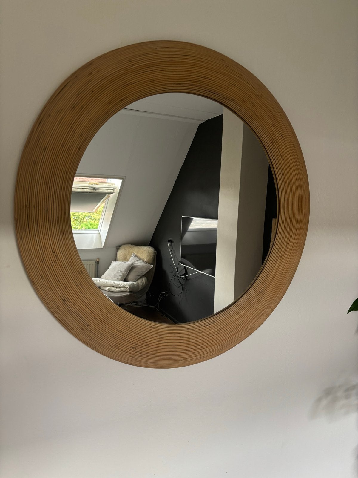 Giga Meubel spiegel 110x110 cm, Huis en Inrichting, Woonaccessoires | Spiegels, Ophalen, 100 tot 150 cm, Rond, Zo goed als nieuw