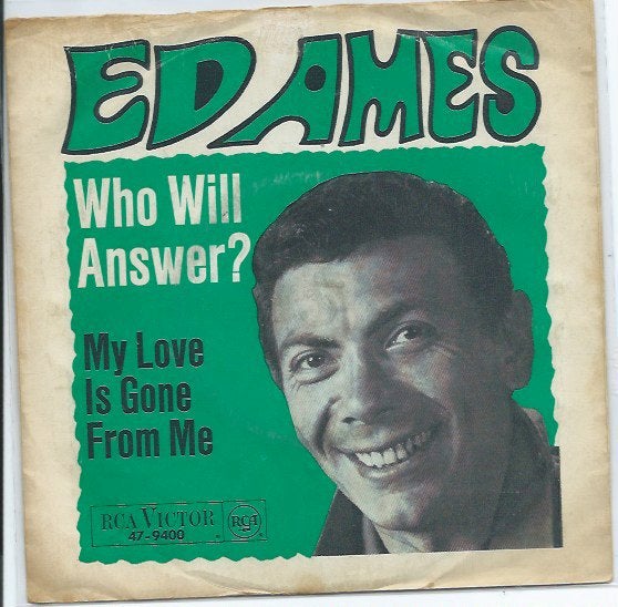 Ed Ames- Who Will Answer, Fotohoes, Ophalen of Verzenden, Zo goed als nieuw, 7 inch