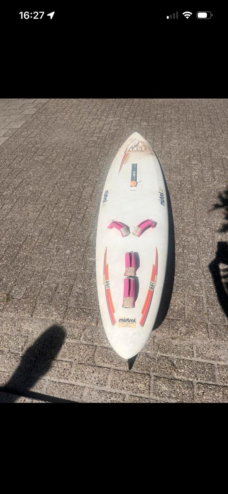 Mistral Diamond head surfplank, Watersport en Boten, Windsurfen, Ophalen, Gebruikt, Plank, Met mastvoet
