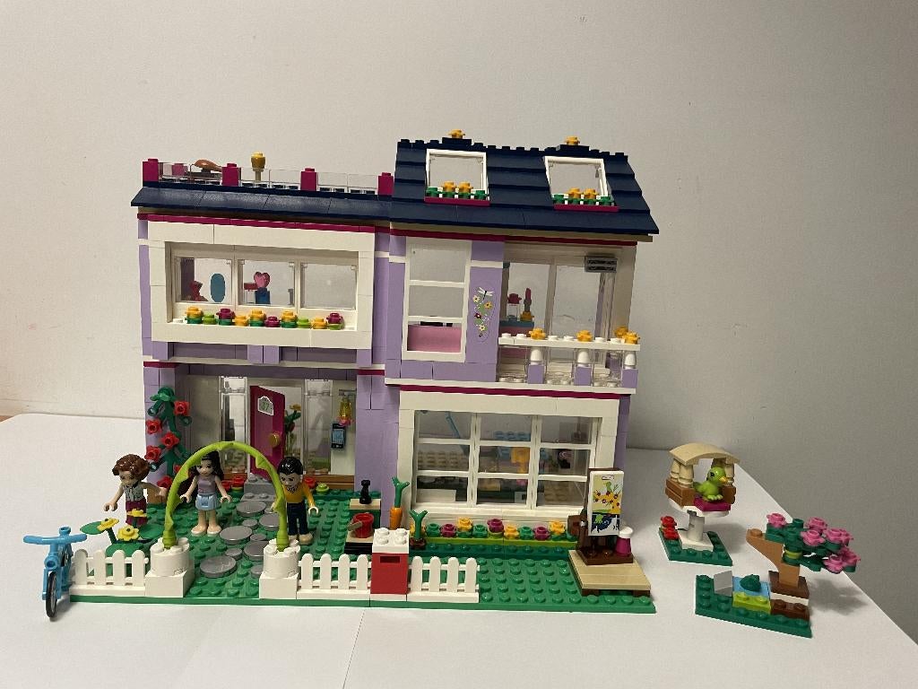 Lego friends 41095 Emma's huis, Ophalen of Verzenden, Zo goed als nieuw, Complete set, Lego