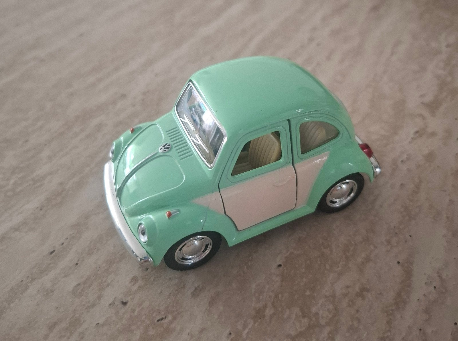Pastel groen metalen volkswagen beetle, Ophalen of Verzenden, Zo goed als nieuw, Jongen of Meisje