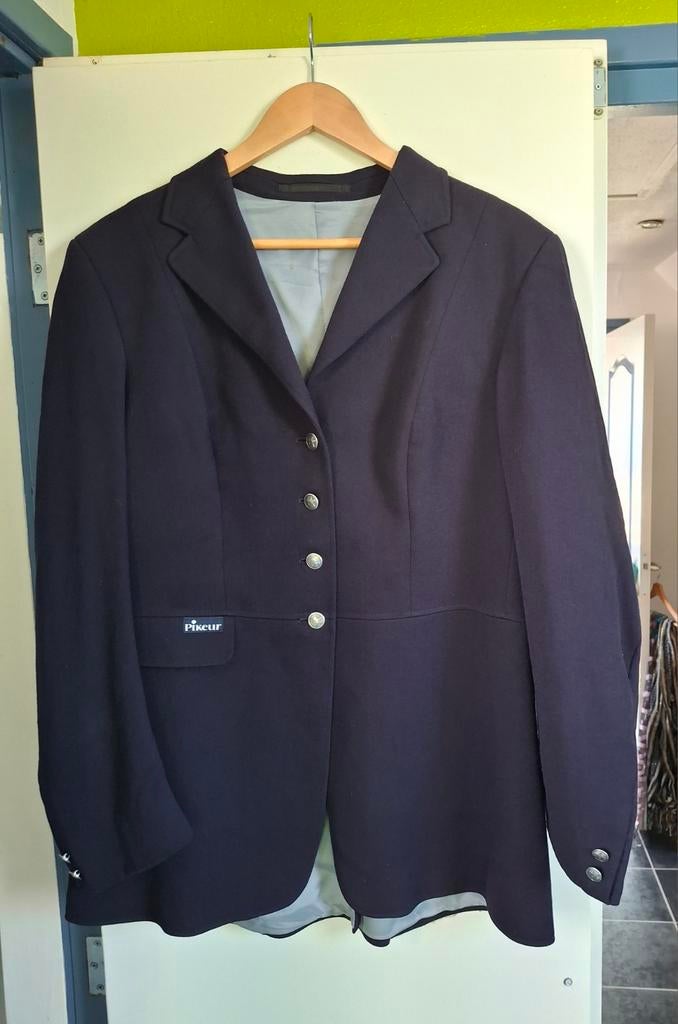 Paardrij jas  dames donker blauw, Ophalen of Verzenden, Zo goed als nieuw, Dressuur, Bovenkleding